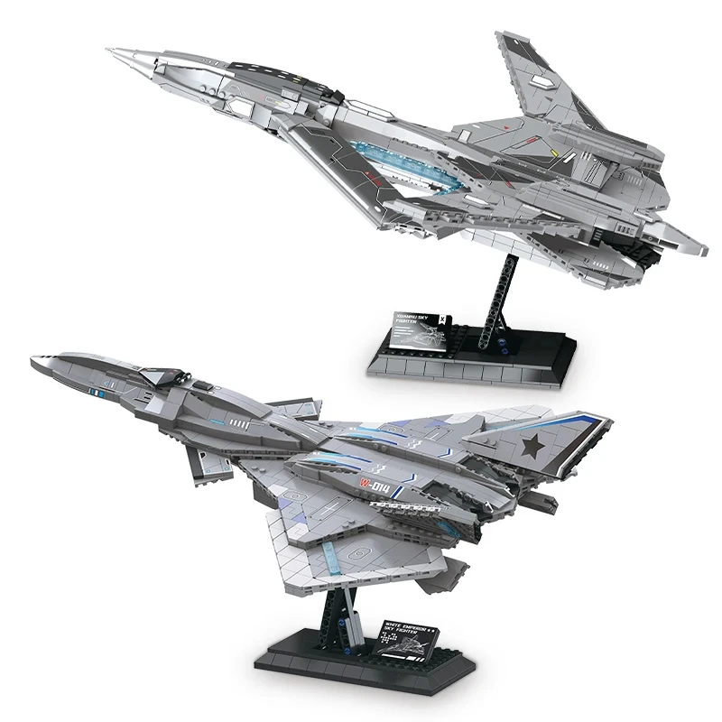 Science fiction starfighter building blocks plane model Assembling toy Xuannu sky fighter white emperor with stand children gift
Science fiction starfighter building blocks plane model Assembling toy Xuannu sky fighter white emperor with stand children gift