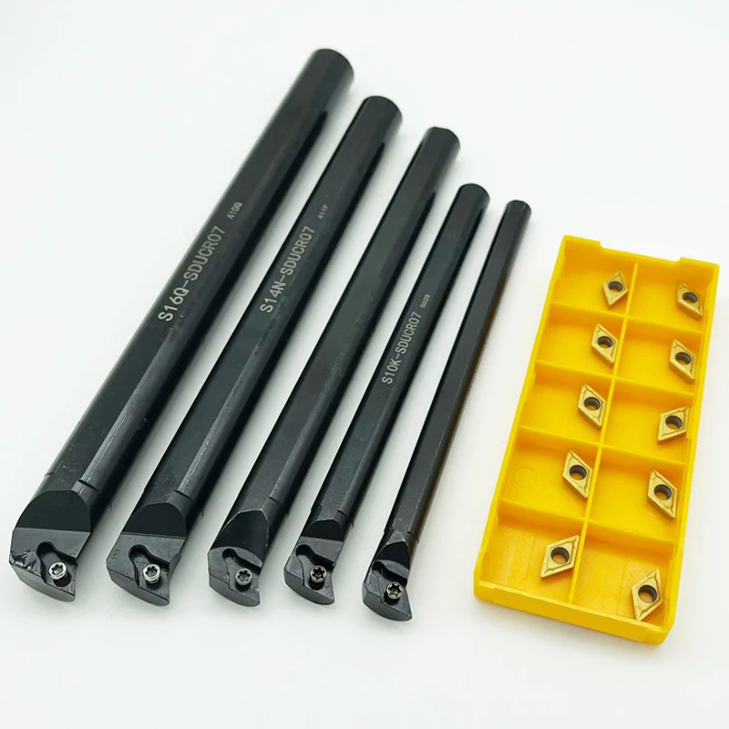 S08K S10K S12M S14N S16Q SDUCR07 10PCS DCMT070204 LF6018 Internal Turning Holder SDUCR Boring Bar DCMT Inserts
S08K S10K S12M S14N S16Q SDUCR07 10PCS DCMT070204 LF6018 Internal Turning Holder SDUCR Boring Bar DCMT Inserts