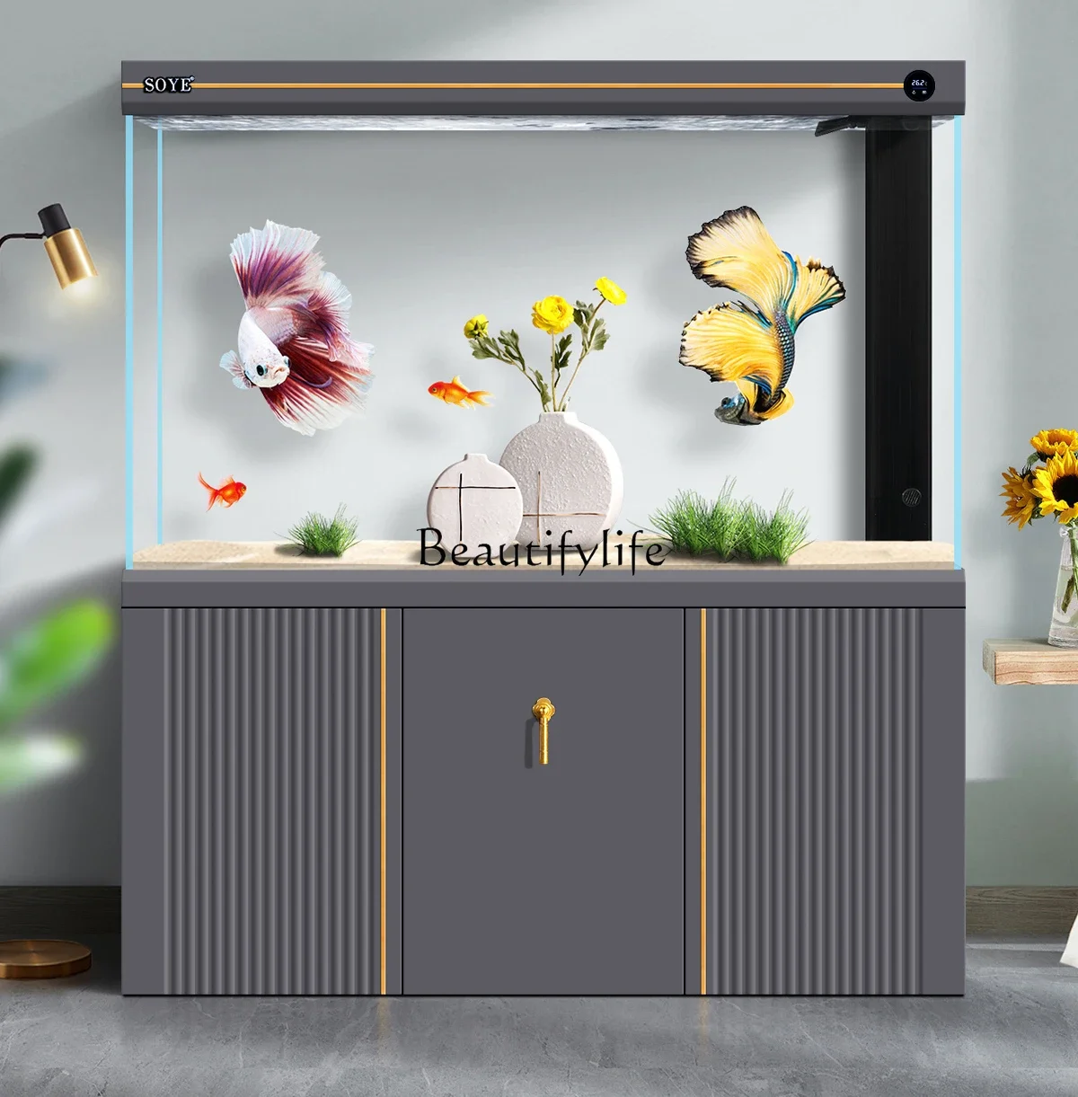 yj9 Fish Tank Living Room Super White Hallway Ecological Bottom Filter Light Luxury Aquarium Partition Screens Household
yj9 Fish Tank Living Room Super White Hallway Ecological Bottom Filter Light Luxury Aquarium Partition Screens Household