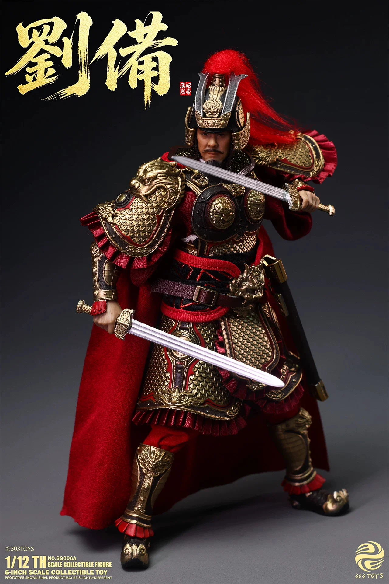 303TOYS NO.SG006A 1/12 Doll Soldier Liu Bei Standard Single Version Full Set 6'' Action Figure Model Toy In Stock
303TOYS NO.SG006A 1/12 Doll Soldier Liu Bei Standard Single Version Full Set 6'' Action Figure Model Toy In Stock