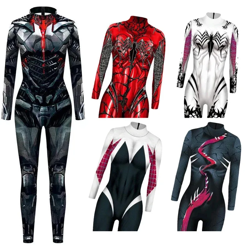 Steampunk Armor Cyberpunk Jumpsuit Zentai Suit Gwen Stacy Cosplay Bodysuit Women Men Kids Halloween Costume Romper Plus Size 4XL
Steampunk Armor Cyberpunk Jumpsuit Zentai Suit Gwen Stacy Cosplay Bodysuit Women Men Kids Halloween Costume Romper Plus Size 4XL