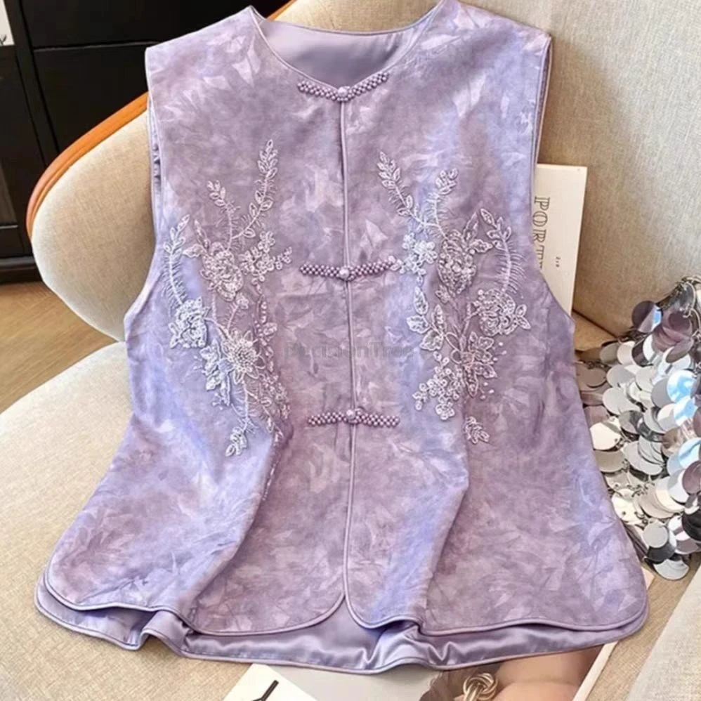 2025 dainty pearl button vest chinese style exquisite embroidery tang suit vest classical elegant versatile temperament singlet
2025 dainty pearl button vest chinese style exquisite embroidery tang suit vest classical elegant versatile temperament singlet