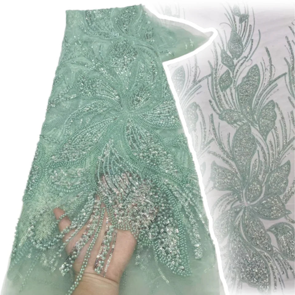 Gorgeous Colorful Women Wedding Party Dress Lace Fabric Handmade Beaded Embroidery Full Sequins African High Quality Fabric 2586
Gorgeous Colorful Women Wedding Party Dress Lace Fabric Handmade Beaded Embroidery Full Sequins African High Quality Fabric 2586