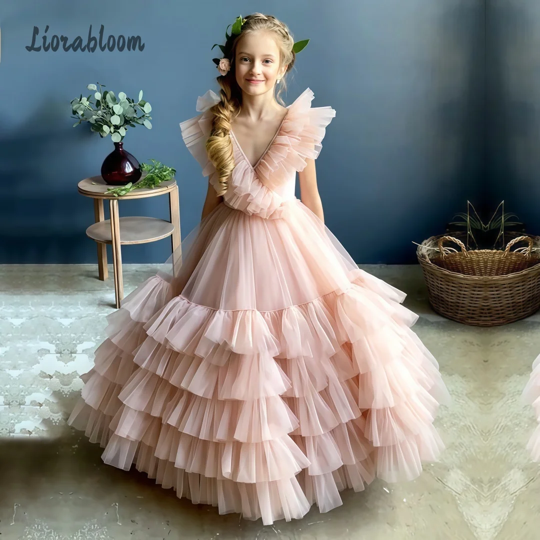 Custom Multi-Color V-Collar Flower Girl Gown Full-Skirted Tulle Princess Dress Wedding Party Attire свадебное платье
Custom Multi-Color V-Collar Flower Girl Gown Full-Skirted Tulle Princess Dress Wedding Party Attire свадебное платье