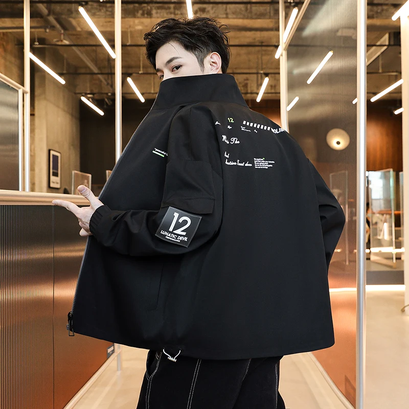 Jackets Nice Mens Clothing Korean Fashion Youth Autumn Streetwear Coats Spring Long Sleeve Tops Outwear Solid Windbreaker
Jackets Nice Mens Clothing Korean Fashion Youth Autumn Streetwear Coats Spring Long Sleeve Tops Outwear Solid Windbreaker