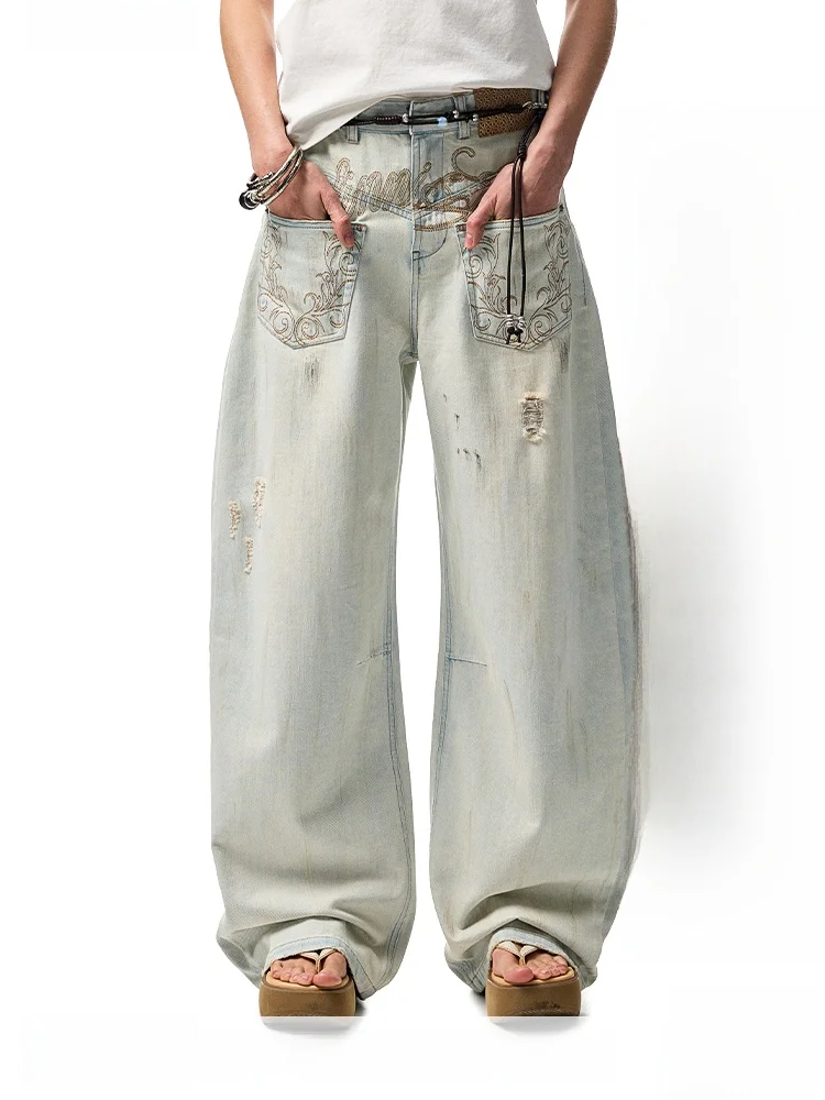 Женские джинсы с низкой посадкой, рваные, из денима, с эффектом грязевого окрашивания, широкие брюки-бананы, повседневные, летние, свободного кроя, легкие
Женские джинсы с низкой посадкой, рваные, из денима, с эффектом грязевого окрашивания, широкие брюки-бананы, повседневные, летние, свободного кроя, легкие