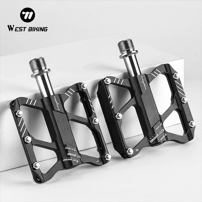 WEST BIKING Bicycle Pedal Seal 3 Bearing Aluminum Alloy Body Anti-skid Mountain Road Waterproof Pedal Cycling Accessories
WEST BIKING Bicycle Pedal Seal 3 Bearing Aluminum Alloy Body Anti-skid Mountain Road Waterproof Pedal Cycling Accessories