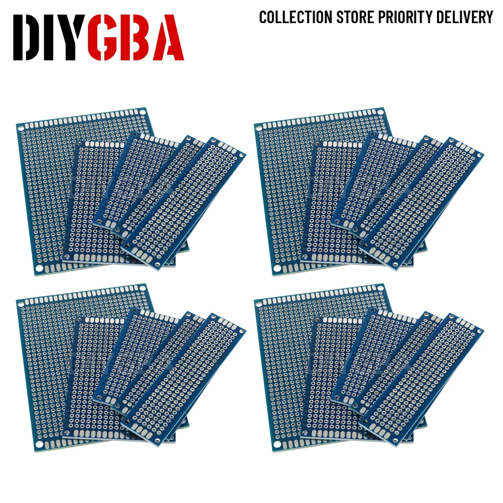 5pcs/lot Double Sided Protoboard Breadboard Universal PCB Experiment Circuit Board Blue 2*8cm 3*7cm 4*6cm 5*7cm 7*9cm 2.54mm
5pcs/lot Double Sided Protoboard Breadboard Universal PCB Experiment Circuit Board Blue 2*8cm 3*7cm 4*6cm 5*7cm 7*9cm 2.54mm