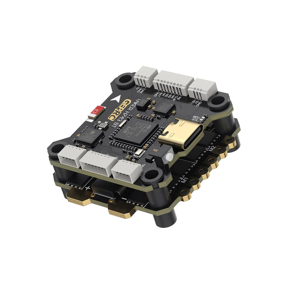 GEPRC TAKER H743 BT Dual Gyro Flight Controller & 3-6S 50A 4in1 ESC 32Bit Stack for RC FPV Racing Drone 30.5×30.5mm
GEPRC TAKER H743 BT Dual Gyro Flight Controller & 3-6S 50A 4in1 ESC 32Bit Stack for RC FPV Racing Drone 30.5×30.5mm