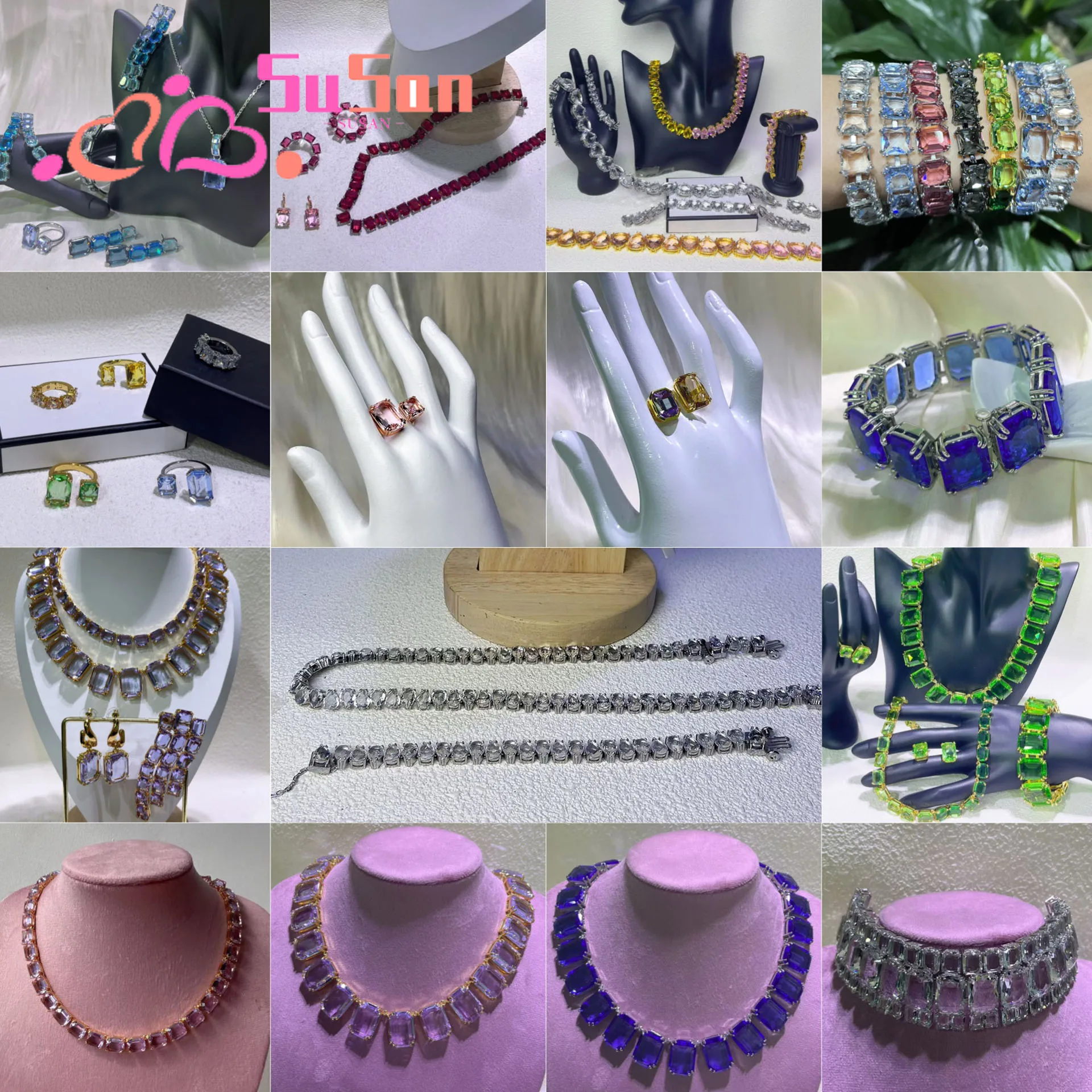 Hot Sales Trend Original Jewelry Zircon Large Crystal Luxury Charms Brand Sets Necklace Earrings Bracelet Ring Gift for Women
Hot Sales Trend Original Jewelry Zircon Large Crystal Luxury Charms Brand Sets Necklace Earrings Bracelet Ring Gift for Women