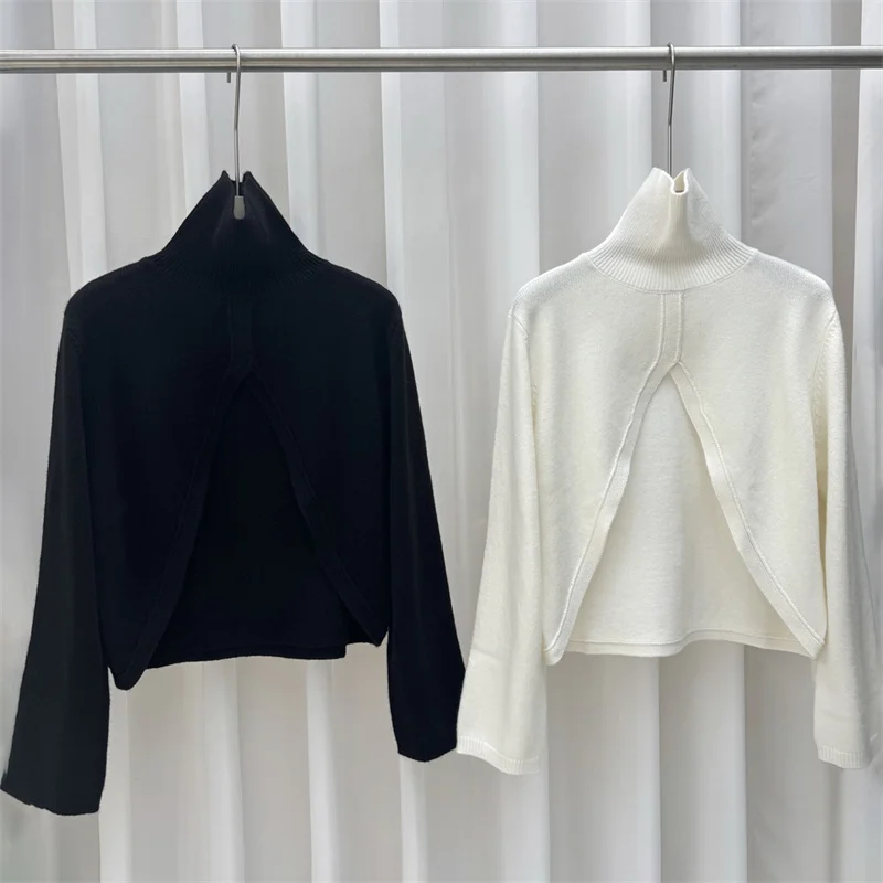 Women's sweater New elastic knitted slim fit long sleeved top for autumn 2025 Wool blend high neck pullover Women's turtleneck
Women's sweater New elastic knitted slim fit long sleeved top for autumn 2025 Wool blend high neck pullover Women's turtleneck
