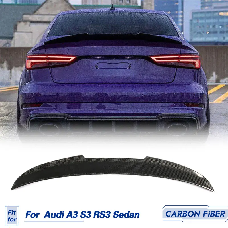 Автомобильный задний спойлер багажника, крылья из углеродного волокна для Audi A3 S3 RS3 Sedan 4-Door 2014-2019, гоночный задний спойлер, багажник, крыло, комплект кузова
Автомобильный задний спойлер багажника, крылья из углеродного волокна для Audi A3 S3 RS3 Sedan 4-Door 2014-2019, гоночный задний спойлер, багажник, крыло, комплект кузова