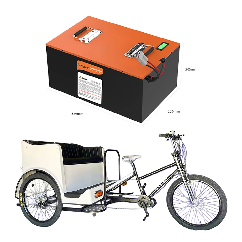 48V 40Ah 50Ah 60Ah LiFePo4 Lithium Battery With Smart BMS For Motorcycle Three Wheels Vehicle Tricycle Pedicab Lithium Battery
48V 40Ah 50Ah 60Ah LiFePo4 Lithium Battery With Smart BMS For Motorcycle Three Wheels Vehicle Tricycle Pedicab Lithium Battery