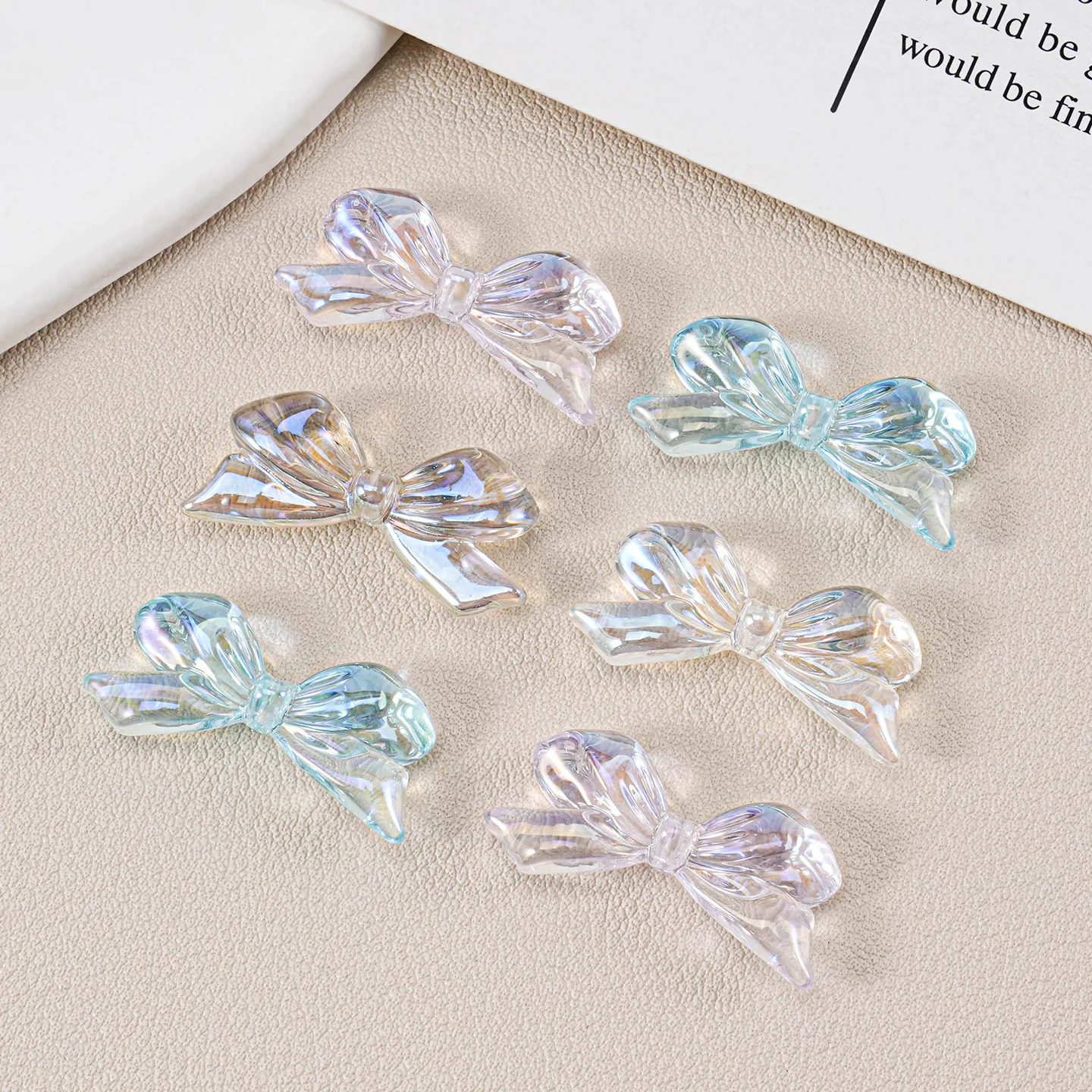 40Pcs Transparent Acrylic Loose Beads Butterfly Bow Necklace Earring Bracelet Spacer Beads Diy Key Chain Jewelry Making Findings
40Pcs Transparent Acrylic Loose Beads Butterfly Bow Necklace Earring Bracelet Spacer Beads Diy Key Chain Jewelry Making Findings