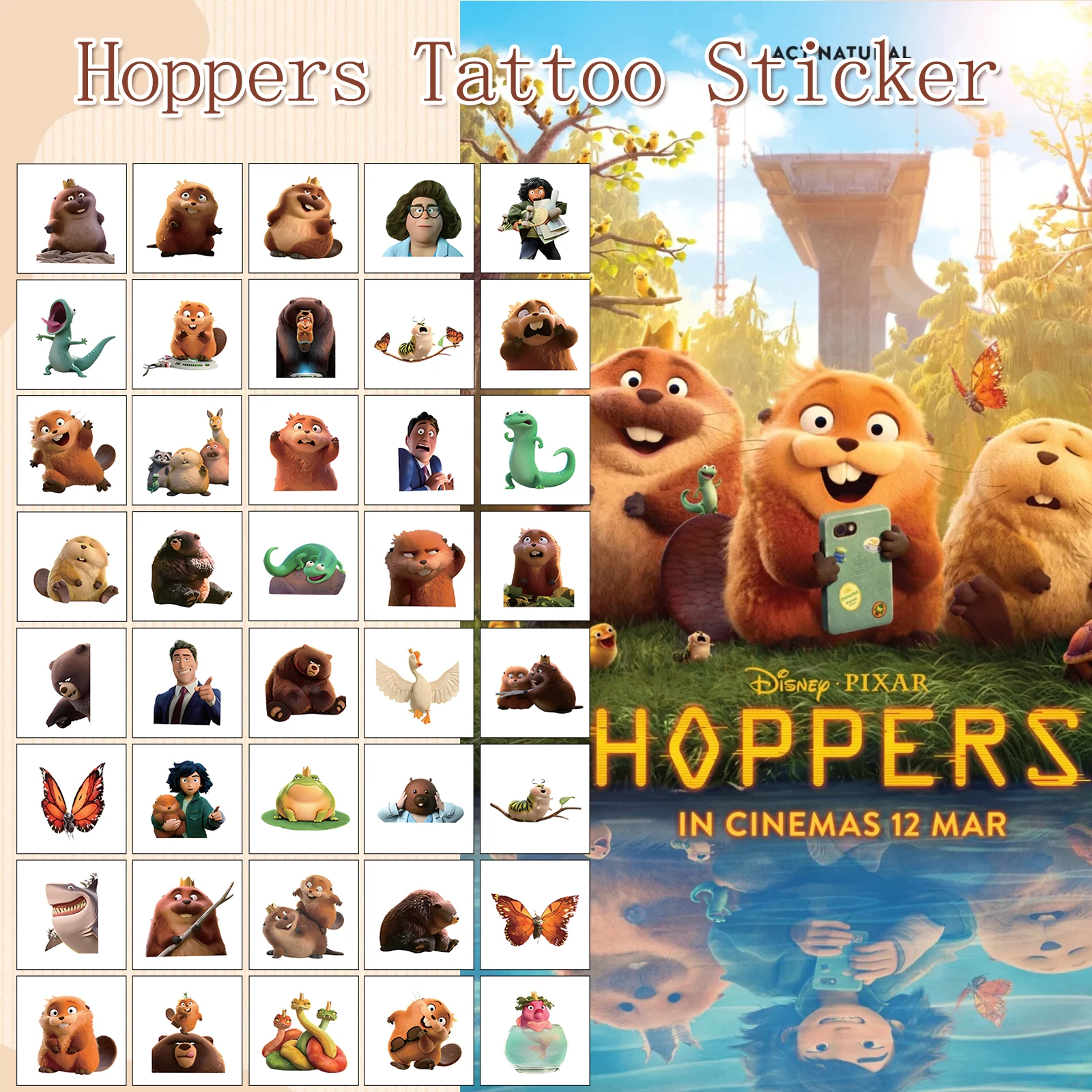 40pcs/set New Cartoon Disney Hoppers Mabel Temporary Tattoo Stickers For Body Art Kawaii Tattoo Party Birthday Gifts Sticker
40pcs/set New Cartoon Disney Hoppers Mabel Temporary Tattoo Stickers For Body Art Kawaii Tattoo Party Birthday Gifts Sticker