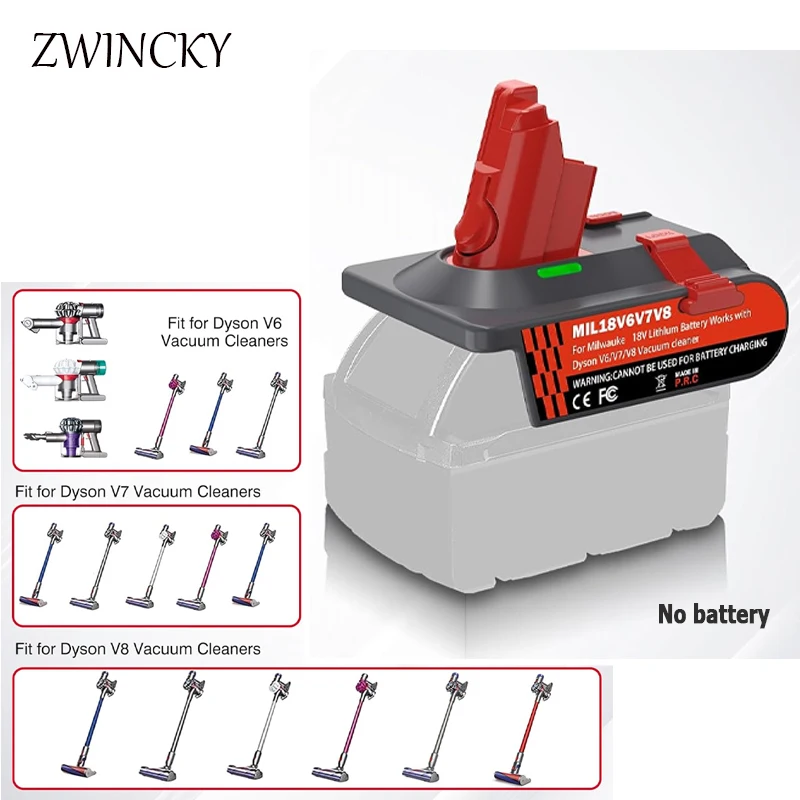 Battery Adapter For Milwaukee 18V Lithium Battery to For Dyson V6/V7/V8 Adapter For Dyson V6/V7/V8 Series Lithium Tool Batteries
Battery Adapter For Milwaukee 18V Lithium Battery to For Dyson V6/V7/V8 Adapter For Dyson V6/V7/V8 Series Lithium Tool Batteries