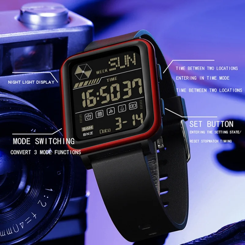 Sanda 6159 Sport Light Digital Watch Men Military Army Wristwatch LED Stopwatch Waterproof Male Electronic Clock Gift relogio
Sanda 6159 Sport Light Digital Watch Men Military Army Wristwatch LED Stopwatch Waterproof Male Electronic Clock Gift relogio