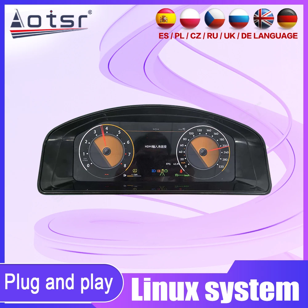 For Volkswagen Multivan T5 12.3 Inch Digital Dashboard Cockpit Virtual Instrument LCD Gauge Upgrade Kit Linux System
For Volkswagen Multivan T5 12.3 Inch Digital Dashboard Cockpit Virtual Instrument LCD Gauge Upgrade Kit Linux System