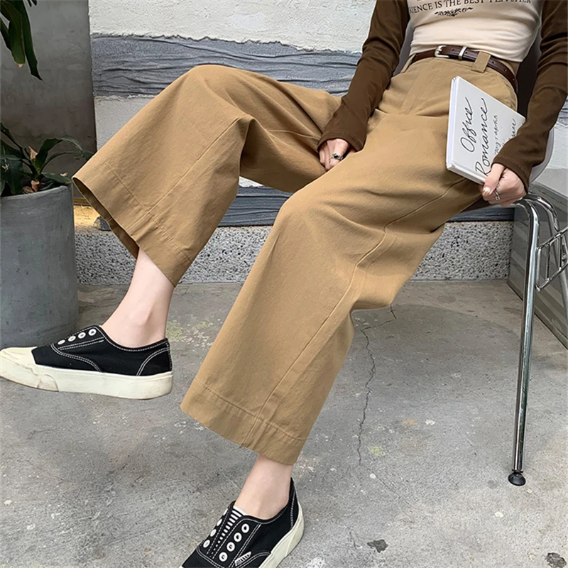 2024 New Spring Summer Ankle Length Women's Cargo Pants Elegant High Waist Minimalism Straight Loose Chic Ladies Trousers Female
2024 New Spring Summer Ankle Length Women's Cargo Pants Elegant High Waist Minimalism Straight Loose Chic Ladies Trousers Female