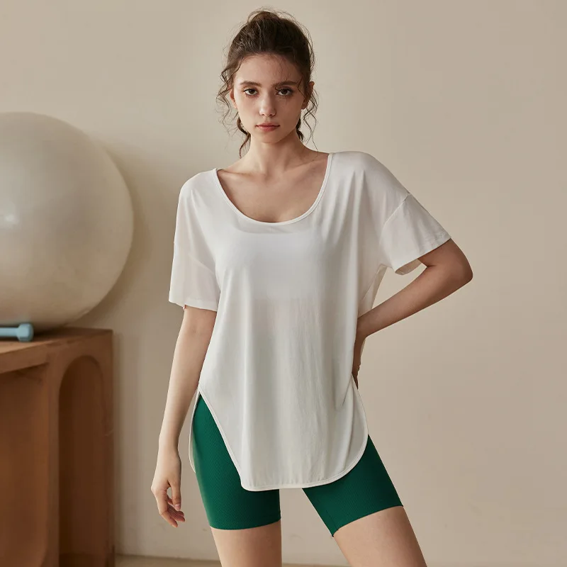 Summer Yoga Tops Sport Shirt Women Fitness Gym Top Yoga Running T-shirts Female Sports Top Quick Dry Workout Tops For Women
Summer Yoga Tops Sport Shirt Women Fitness Gym Top Yoga Running T-shirts Female Sports Top Quick Dry Workout Tops For Women