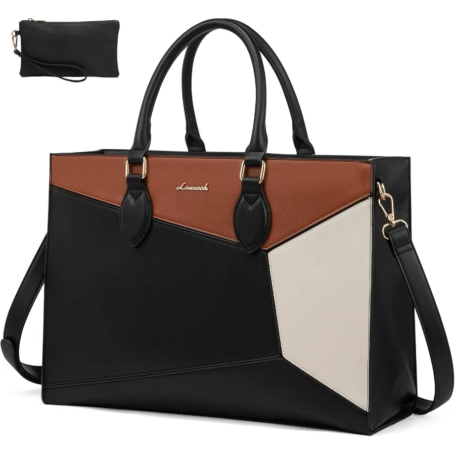 Женская сумка для ноутбука, 17-дюймовая водонепроницаемая легкая кожаная сумка-тоут, профессиональные деловые офисные рабочие сумки с кошельком-клатчем L
Женская сумка для ноутбука, 17-дюймовая водонепроницаемая легкая кожаная сумка-тоут, профессиональные деловые офисные рабочие сумки с кошельком-клатчем L