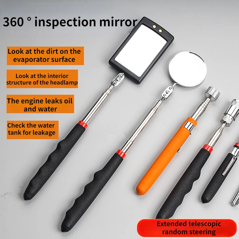 Car Bottom Inspection Mirror Maintenance Tool Inspection Mirrors Telescopic Inspection Portable Inner Wall Mirror With Light LED
Car Bottom Inspection Mirror Maintenance Tool Inspection Mirrors Telescopic Inspection Portable Inner Wall Mirror With Light LED