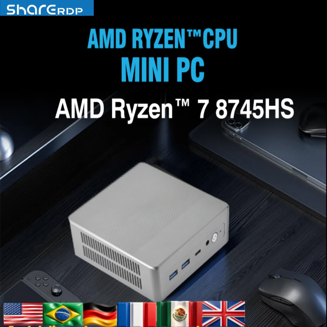 2026 New Portable Mini PC R7 8745HS DDR5 RAM Computer Minipc Ryzen Gaming Ssd M.2 NVME WIFI Bluetooth USB4 PSP PS2 16G+512G Film
2026 New Portable Mini PC R7 8745HS DDR5 RAM Computer Minipc Ryzen Gaming Ssd M.2 NVME WIFI Bluetooth USB4 PSP PS2 16G+512G Film