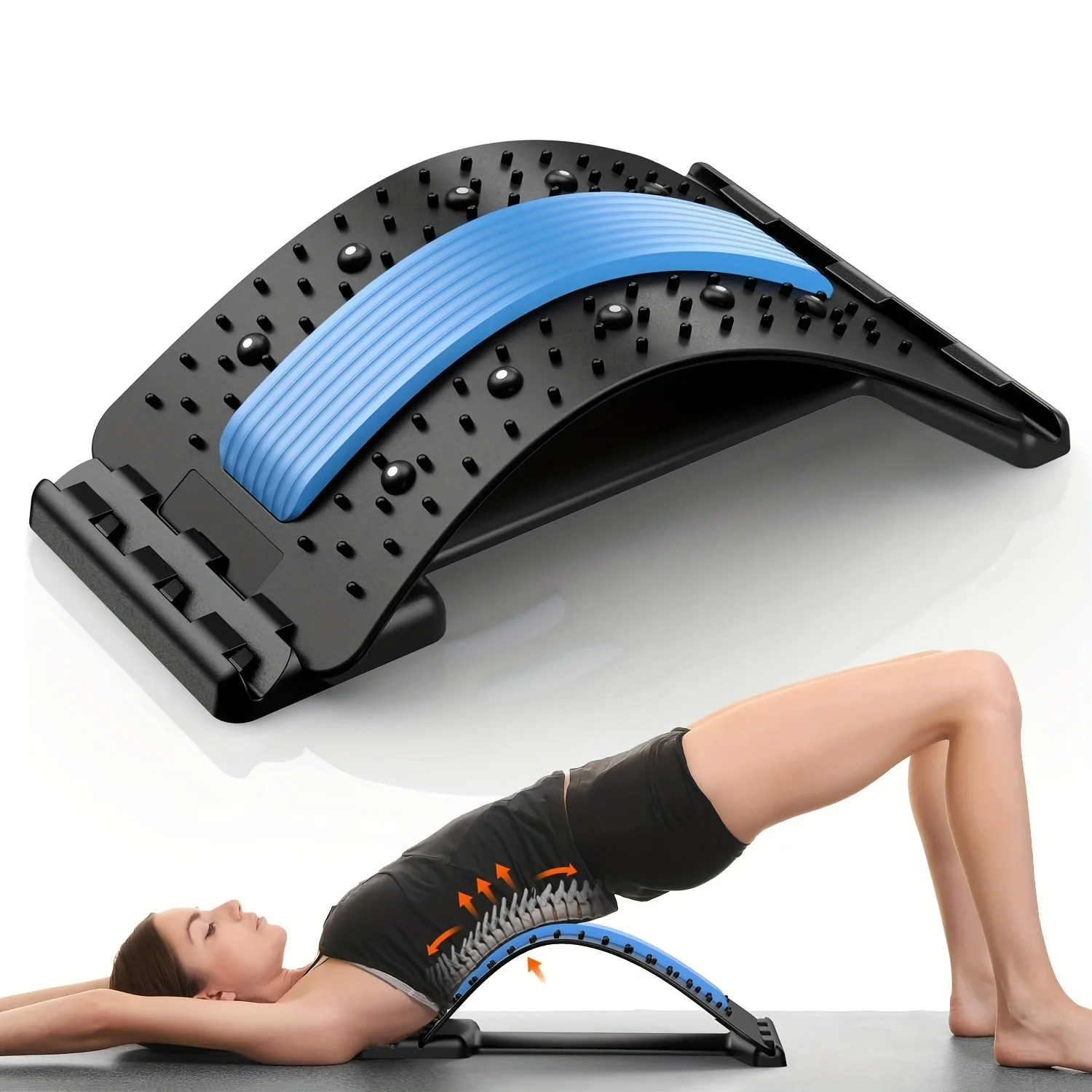 Adjustable Back Stretcher - Multi-Level Cracking & Lumbar Support - Soothing Herniated Disc, Sciatica & Scoliosis Pain Relief Ma
Adjustable Back Stretcher - Multi-Level Cracking & Lumbar Support - Soothing Herniated Disc, Sciatica & Scoliosis Pain Relief Ma