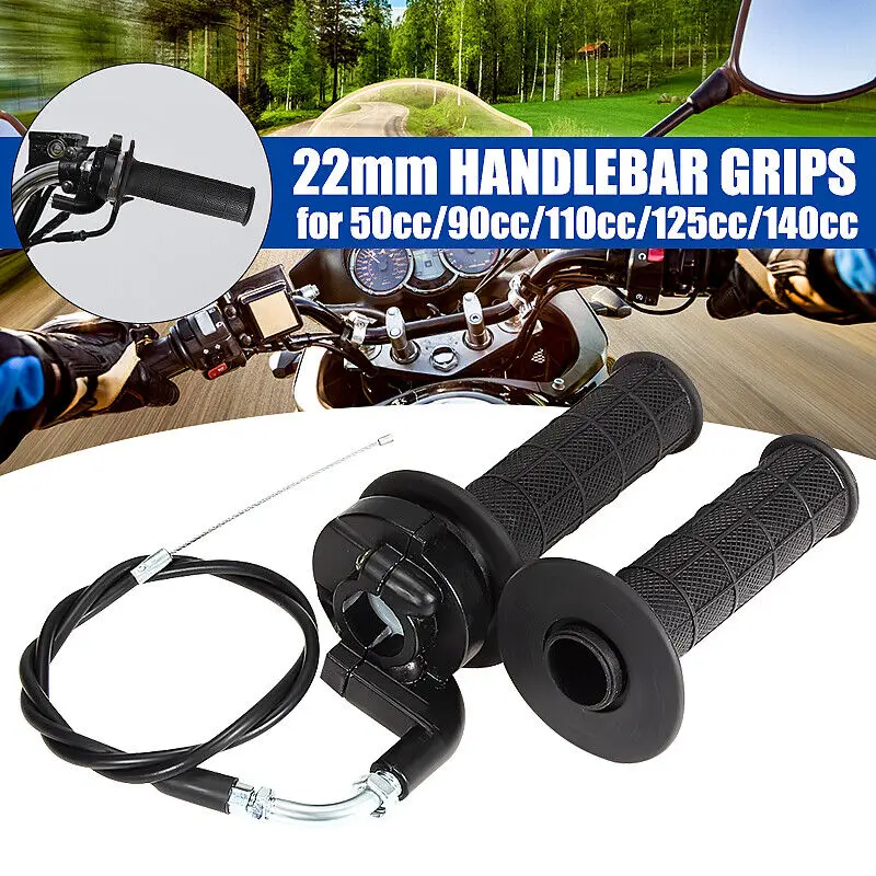 1Pair Motorcycle Hand Grip With Throttle Cable Handle Bar Grips For Pit Dirt Bike ATV Quad Motocross Racing 110cc 125cc 4-stroke
1Pair Motorcycle Hand Grip With Throttle Cable Handle Bar Grips For Pit Dirt Bike ATV Quad Motocross Racing 110cc 125cc 4-stroke