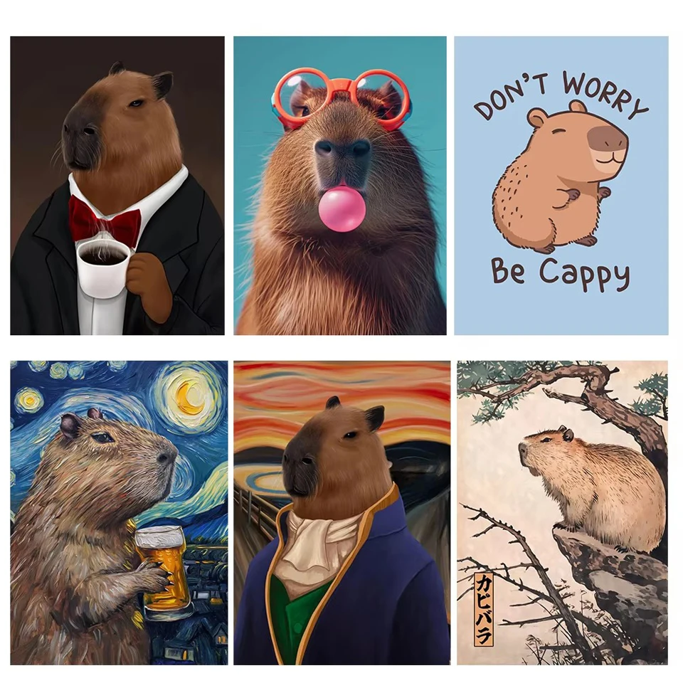Diamond Painting Funny Cute Capybara Famous Artwork Animals Full Square Round Mosaic Embroidery Cartoon Cross Stitch Wall Decor
Diamond Painting Funny Cute Capybara Famous Artwork Animals Full Square Round Mosaic Embroidery Cartoon Cross Stitch Wall Decor