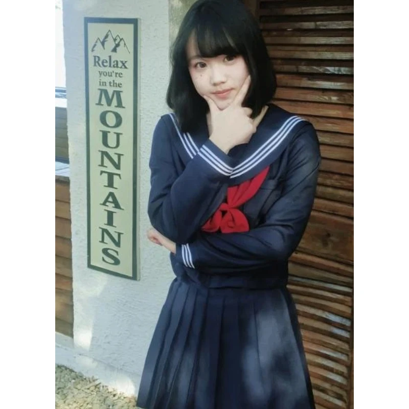 Navy Blue JK Uniform Set Short Long Sleeve Japanese Sailor Uniform Girls Preppy Pleated Skirt School Outfit Autumn Summer
Navy Blue JK Uniform Set Short Long Sleeve Japanese Sailor Uniform Girls Preppy Pleated Skirt School Outfit Autumn Summer