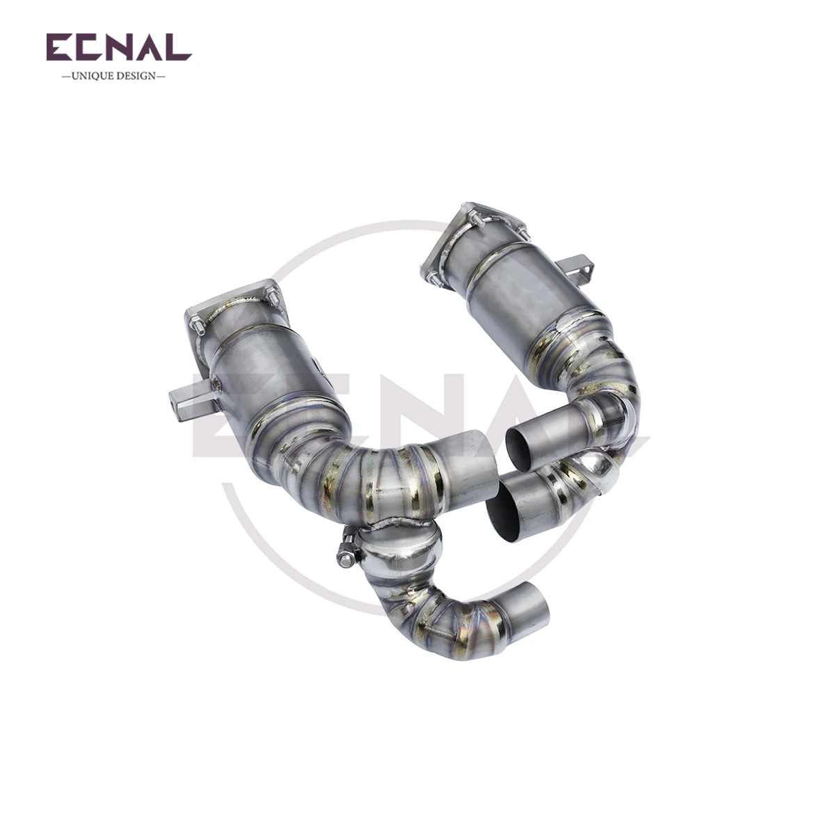 Ecnal Exhaust Downpipe for Porsche 911 991.2 3.0T 2016-2018 High Quality Titanium Alloy Exhaust Pipe with Catalytic Converter
Ecnal Exhaust Downpipe for Porsche 911 991.2 3.0T 2016-2018 High Quality Titanium Alloy Exhaust Pipe with Catalytic Converter