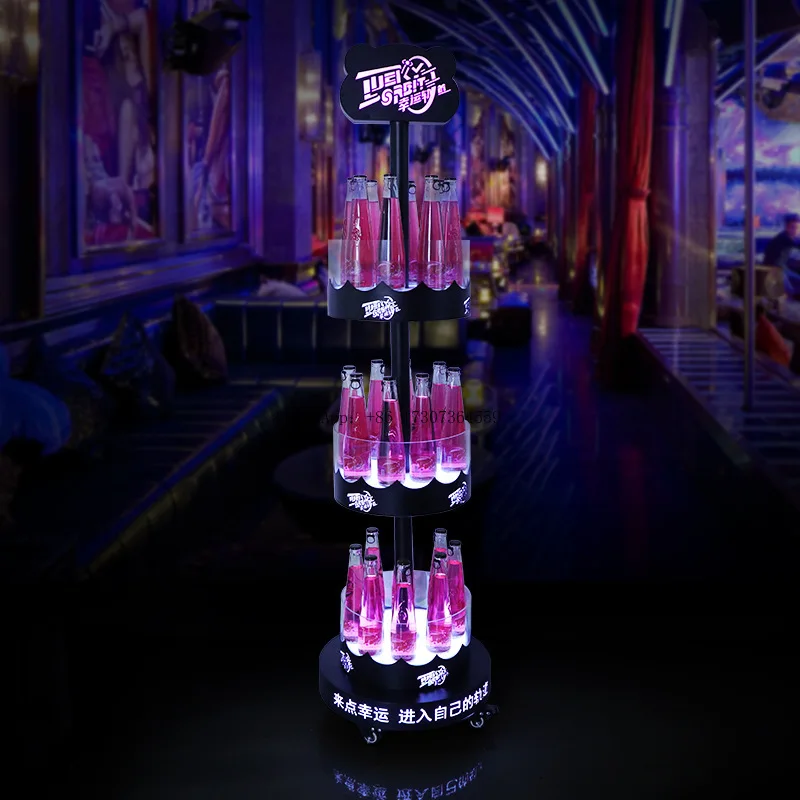 Bar three-layer luminous wine cabinet acrylic mobile display cabinet night KTV foreign red rack display rack
Bar three-layer luminous wine cabinet acrylic mobile display cabinet night KTV foreign red rack display rack