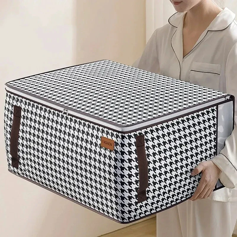 Thickened Non-woven Quilt Storage Bag For Household High-capacity Clothing Clothes Packaging Bag Organizing Luggage Bag
Thickened Non-woven Quilt Storage Bag For Household High-capacity Clothing Clothes Packaging Bag Organizing Luggage Bag