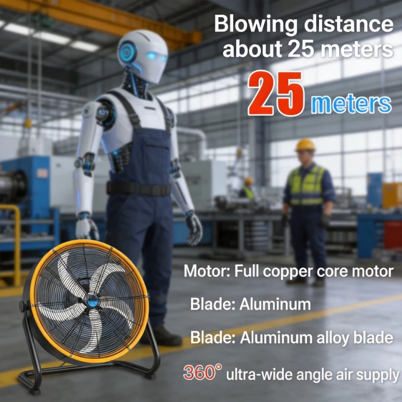 High Power Shake Head Industrial Floor Fan Strong Wind Horn Cooling Fan For Factory Commercial Use
High Power Shake Head Industrial Floor Fan Strong Wind Horn Cooling Fan For Factory Commercial Use