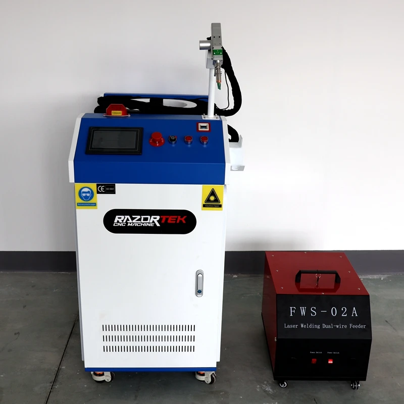 Double wire feeder Reflar 5in1 Fiber laser welding machine Fiber laser Cutting Cleaning machine 3000w
Double wire feeder Reflar 5in1 Fiber laser welding machine Fiber laser Cutting Cleaning machine 3000w