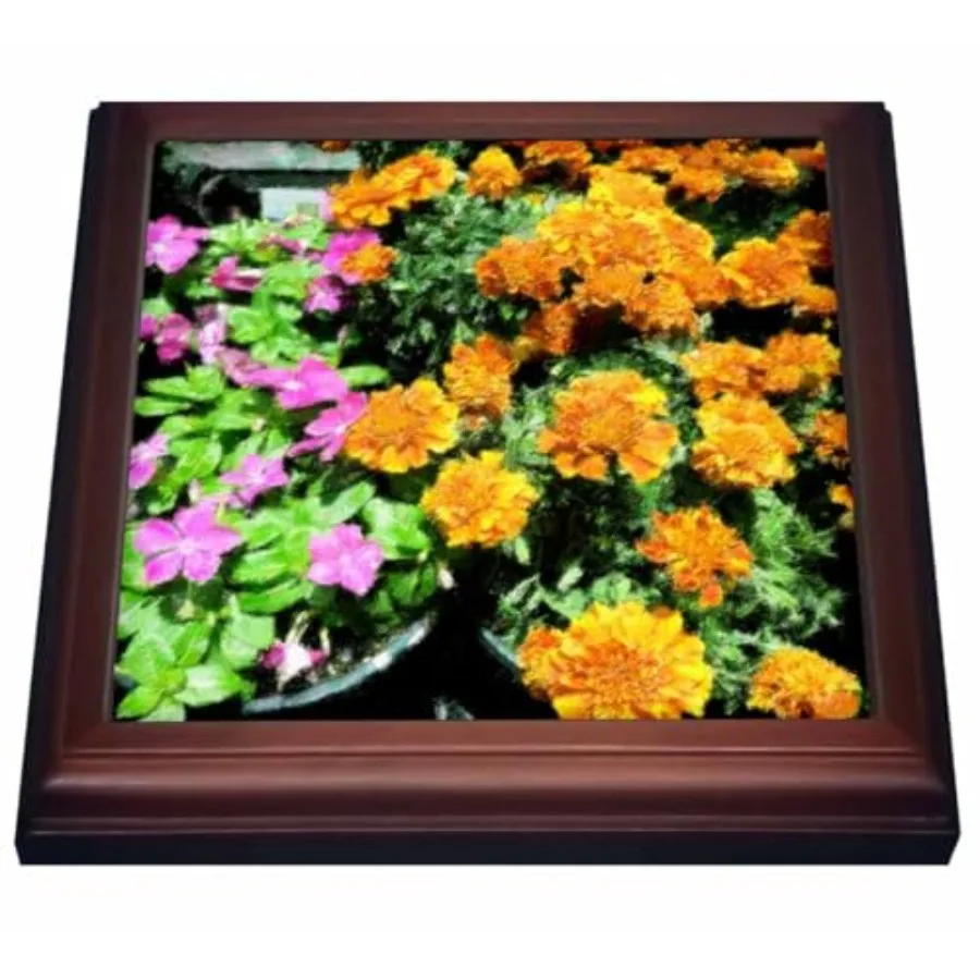 Flower Pot Pretty Trivet with Ceramic Tile, 8 by 8", Brown
Flower Pot Pretty Trivet with Ceramic Tile, 8 by 8", Brown