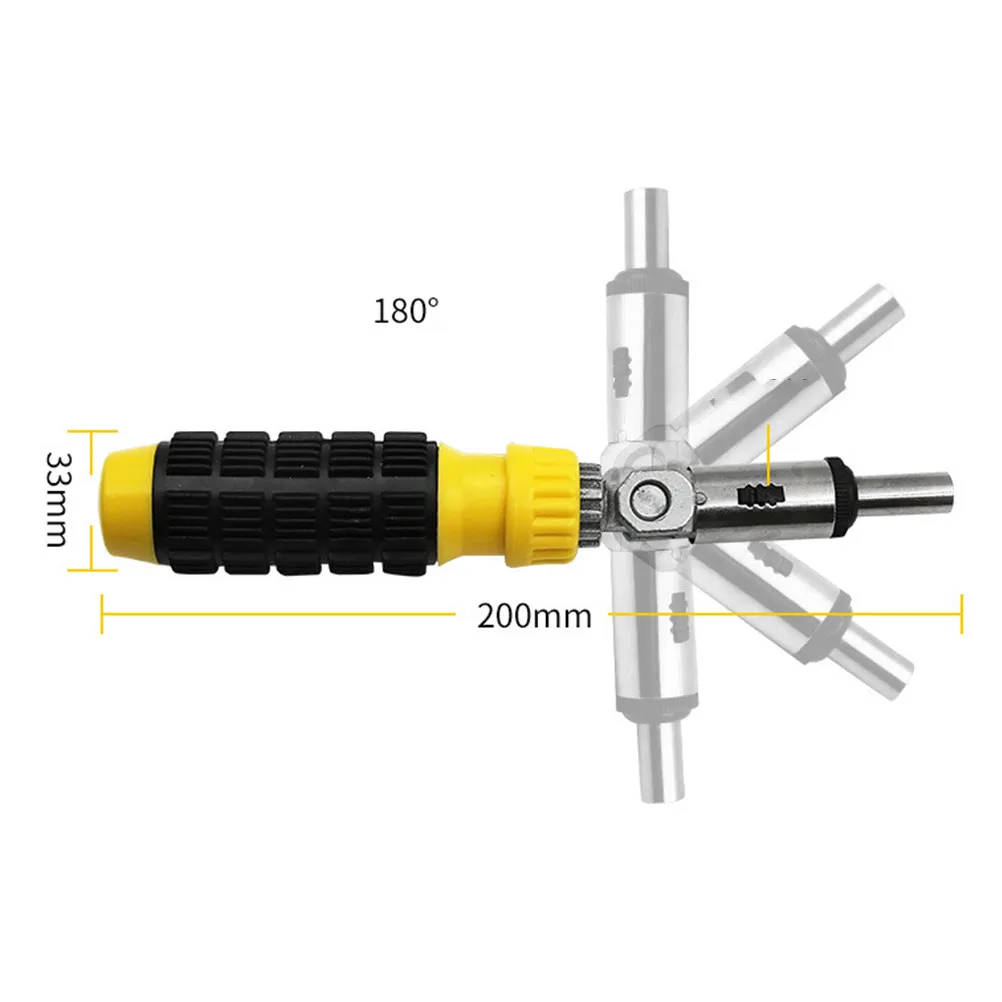 2Pcs Bit Holder Screwdriver Handle Multi-Functional Ratchet 180 Degree Adjustable for Hand Electric Cordless Drill
2Pcs Bit Holder Screwdriver Handle Multi-Functional Ratchet 180 Degree Adjustable for Hand Electric Cordless Drill