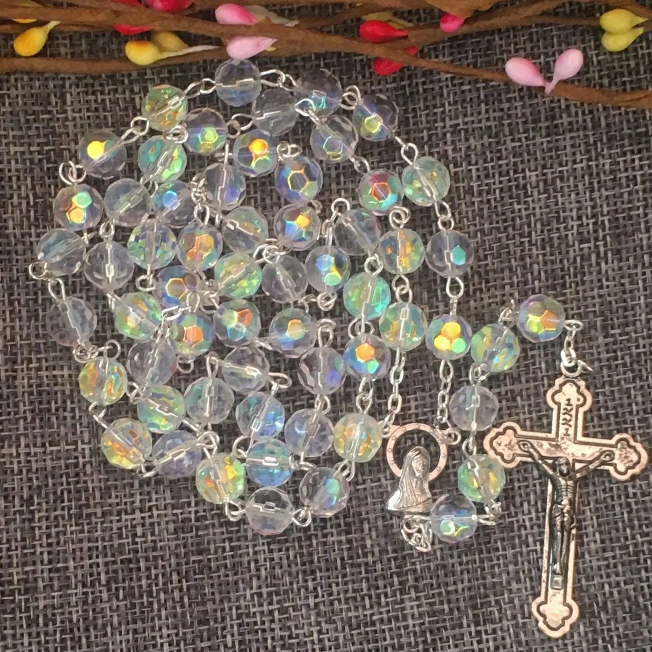 Freeshipping 8mm crystal beads religiour rosary necklace, crtstal jewelry catholic rosary chain with alloy cross and centerpiece
Freeshipping 8mm crystal beads religiour rosary necklace, crtstal jewelry catholic rosary chain with alloy cross and centerpiece