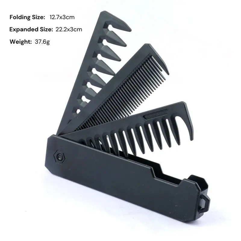 Professional 3 in 1 Pocket Folding Combs Wide Tooth Oil Head Comb Beard Combing Barber Hair Clipper Comb Salon Hair Styling Tool
Professional 3 in 1 Pocket Folding Combs Wide Tooth Oil Head Comb Beard Combing Barber Hair Clipper Comb Salon Hair Styling Tool