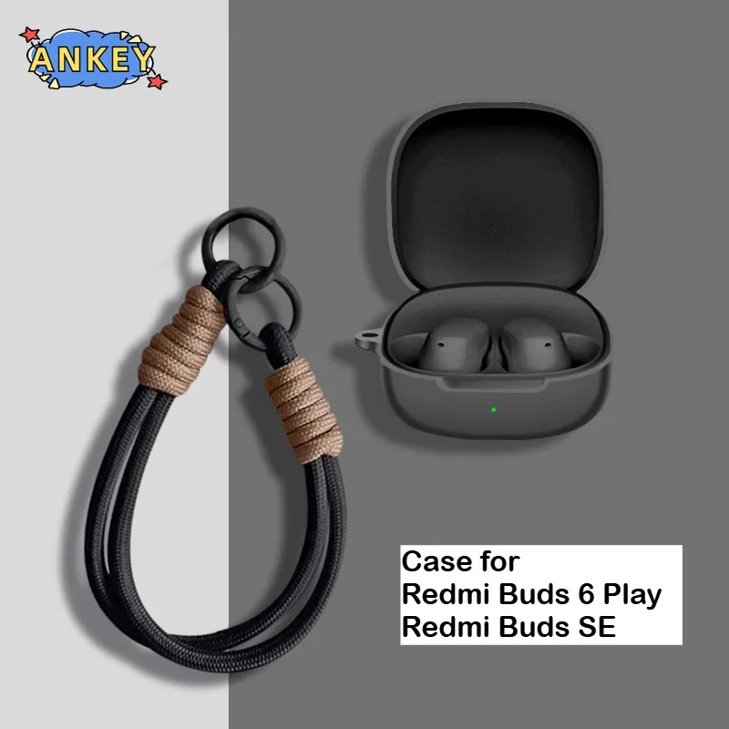 Suitable for Redmi Buds SE Bluetooth Earphone Case Redmi Buds 6 Play Silicone Earphone Case with Hanging Rope
Suitable for Redmi Buds SE Bluetooth Earphone Case Redmi Buds 6 Play Silicone Earphone Case with Hanging Rope