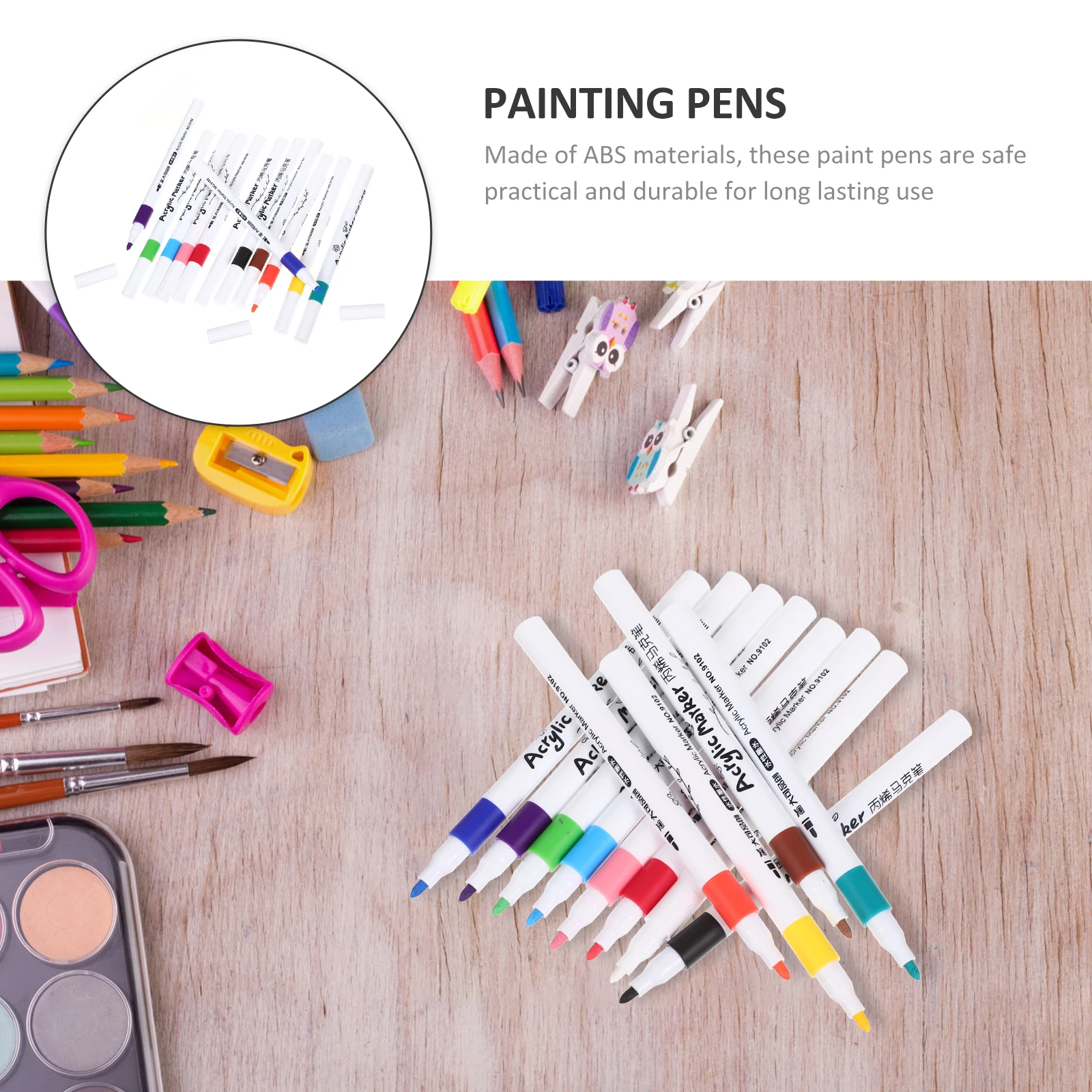 12 Pcs Children's Painting Color Pen Drawing Pens Paintbrush White Abs Watercolor
12 Pcs Children's Painting Color Pen Drawing Pens Paintbrush White Abs Watercolor