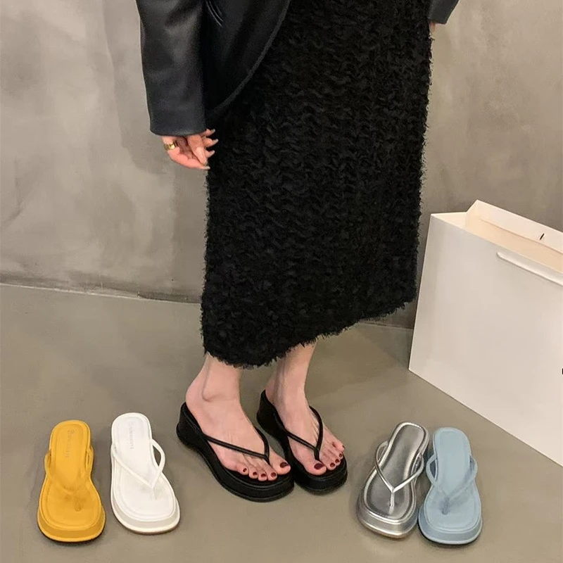 Summer Women Platform Wedges Heel Flip Flop Fashion Clip Toe Slide Ladies Casual Beach Vacation Slippers
Summer Women Platform Wedges Heel Flip Flop Fashion Clip Toe Slide Ladies Casual Beach Vacation Slippers
