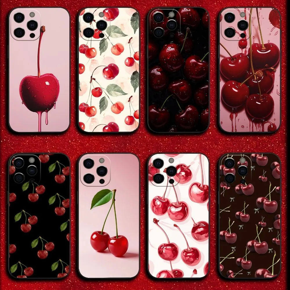Cherry Phone Case For iPhone 16,15,14,13,12,11,Pro,XS,Max,XR,Plus,E,Mini Soft Black Cover
Cherry Phone Case For iPhone 16,15,14,13,12,11,Pro,XS,Max,XR,Plus,E,Mini Soft Black Cover