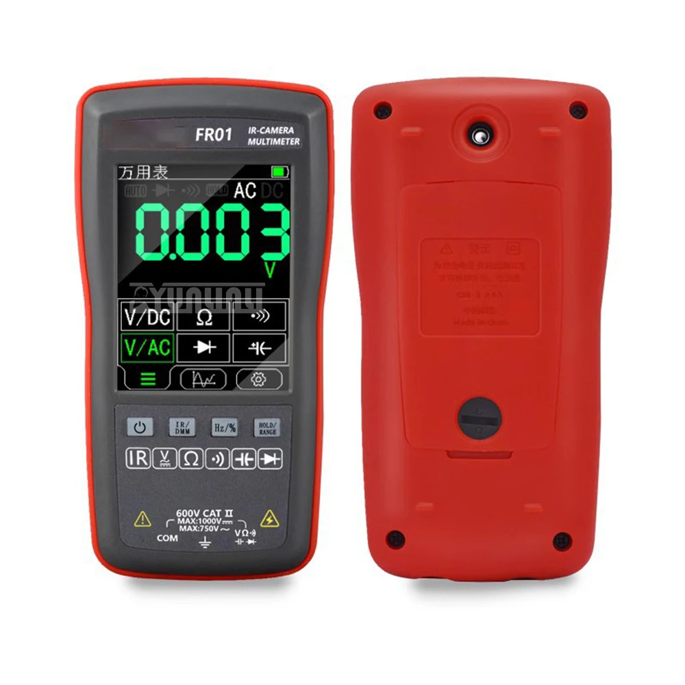 FR01 Multi-function Infrared thermal imager Handheld multimeter Industrial circuit board floor heating equipment repair tools
FR01 Multi-function Infrared thermal imager Handheld multimeter Industrial circuit board floor heating equipment repair tools