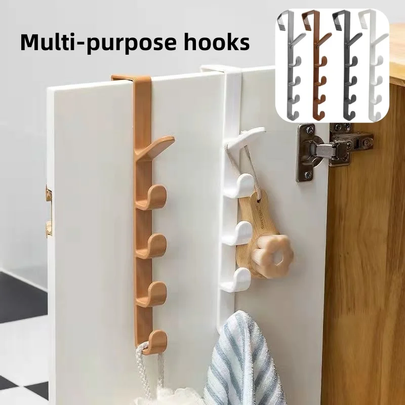 Five Hooks Cabinet Door Hanging Rack Gadget Rack Desk Shelf Kitchen Utensils Storage Organizer Bathroom Accessories 2 PCS
Five Hooks Cabinet Door Hanging Rack Gadget Rack Desk Shelf Kitchen Utensils Storage Organizer Bathroom Accessories 2 PCS