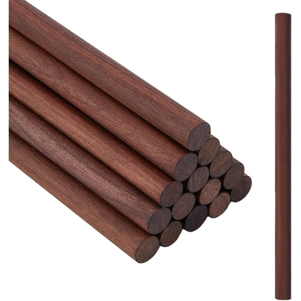 16Pcs Walnut Wood Craft Sticks Column Coconut Brown 18.8x0.98cm
16Pcs Walnut Wood Craft Sticks Column Coconut Brown 18.8x0.98cm