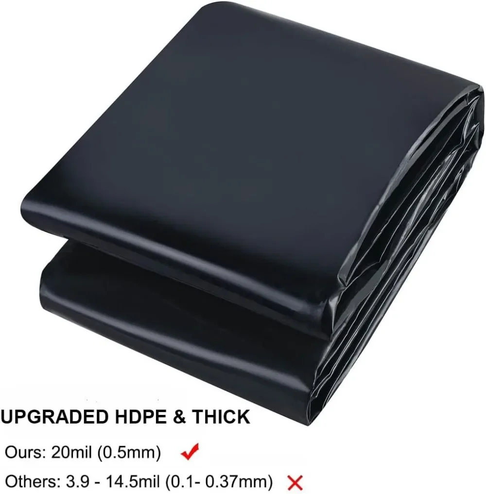 Latest 20x25ft 20mil HDPE Pond Liner, UV Resistant for Fish Ponds, Waterfalls & Gardens
Latest 20x25ft 20mil HDPE Pond Liner, UV Resistant for Fish Ponds, Waterfalls & Gardens