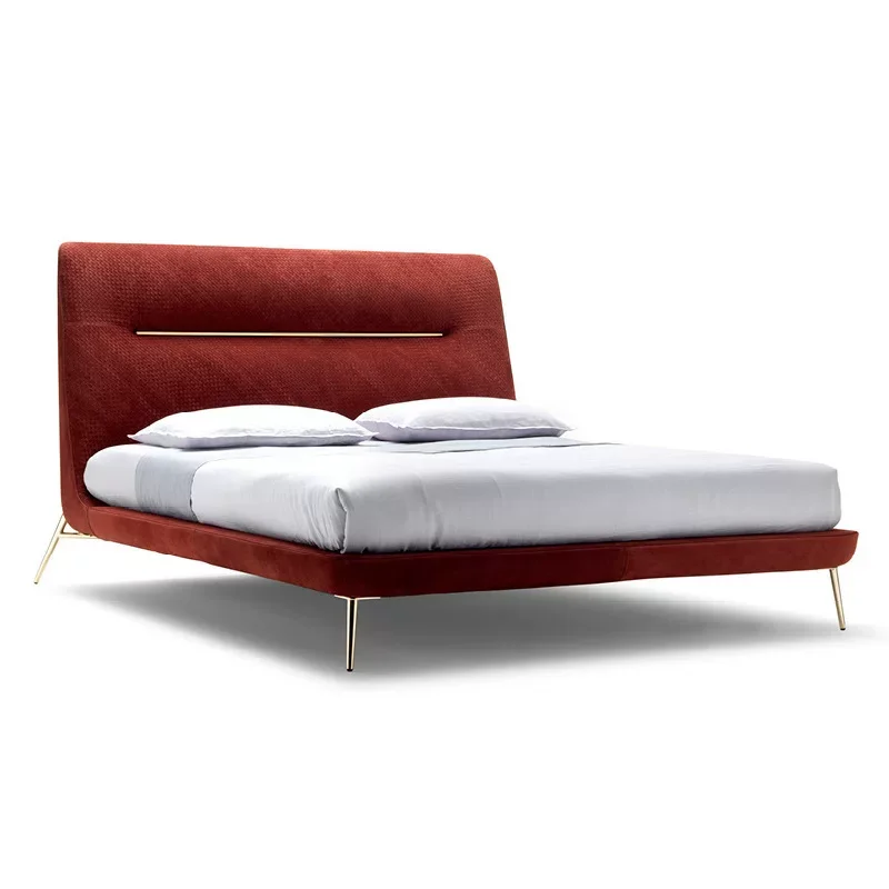 ua-Modern Design Bed Italian Simple Design King Size Luxury Golden Legs Home Household Master Bedroom Furniture Fabric Bed#
ua-Modern Design Bed Italian Simple Design King Size Luxury Golden Legs Home Household Master Bedroom Furniture Fabric Bed#