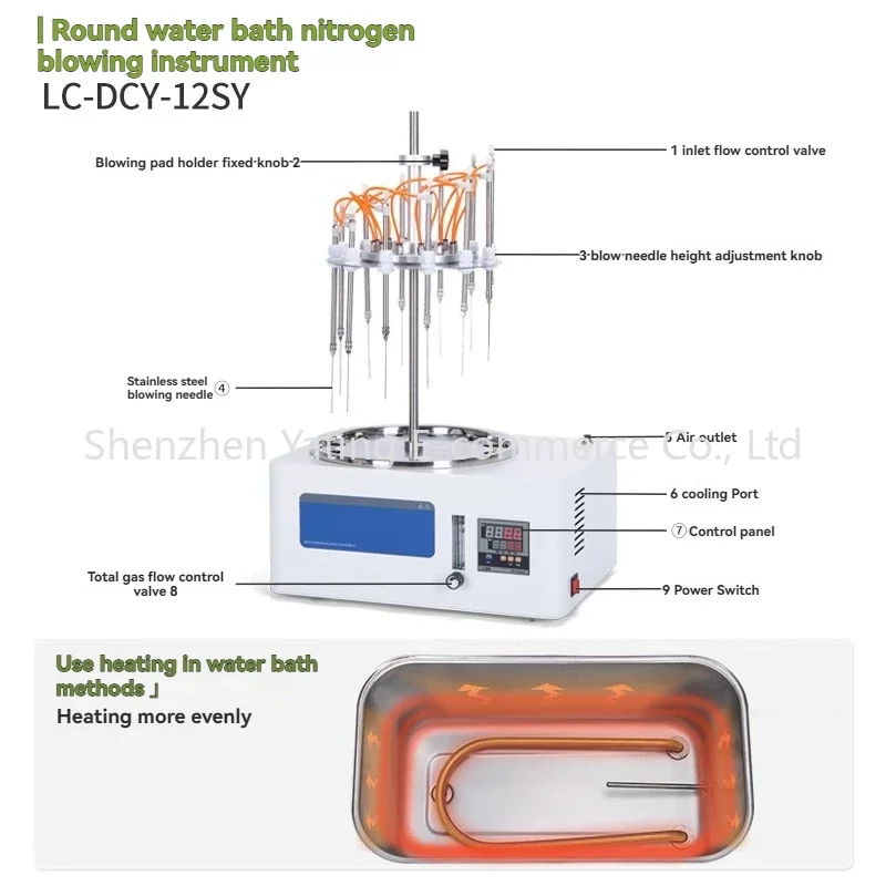 2026 LC-DCY-12SYD Square Water Bath Nitrogen Blower Laboratory Nitrogen Blower Square 12-bit Water Bath Nitrogen Blower Concentr
2026 LC-DCY-12SYD Square Water Bath Nitrogen Blower Laboratory Nitrogen Blower Square 12-bit Water Bath Nitrogen Blower Concentr